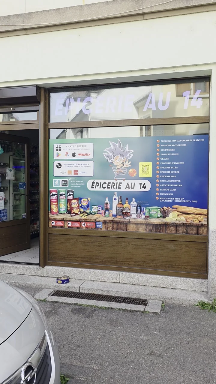 Façade de l’Épicerie Au 14 à Strasbourg-Neudorf